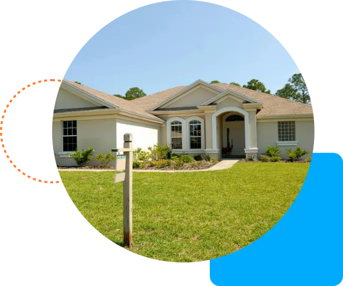 house with a sale sign in front yard